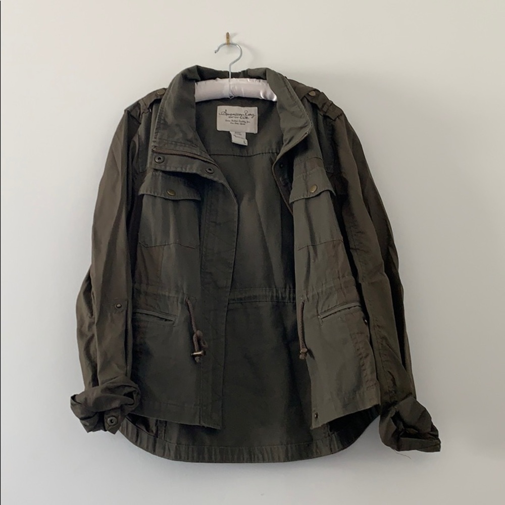Stylish American Rag army green jacket